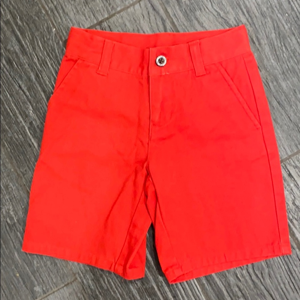 Janie and Jack adjustable waist red shorts sz 4